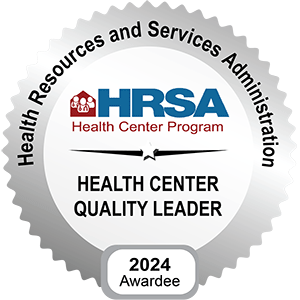 HRSA Health Center Quality Leader 2024 Badge